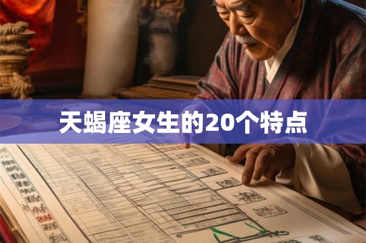 天蝎座女生的20个特点