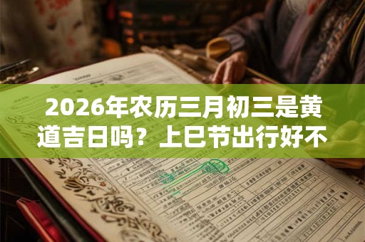 2026年农历三月初三是黄道吉日吗?上巳节出行好不好? 2026年农历三月初三是黄道吉日吗?上巳节出行好不好?