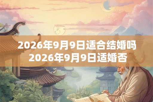 2026年9月9日适合结婚吗 2026年9月9日适婚否 2026年9月9日适合结婚吗 2026年9月9日适婚否