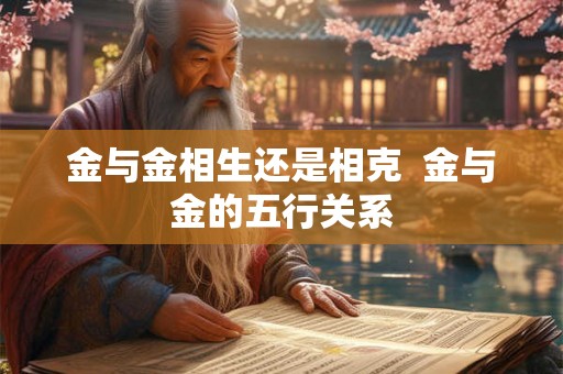 金与金相生还是相克  金与金的五行关系
