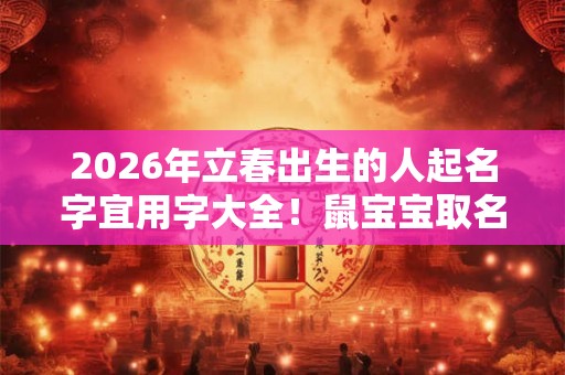 2026年立春出生的人起名字宜用字大全！鼠宝宝取名禁忌？