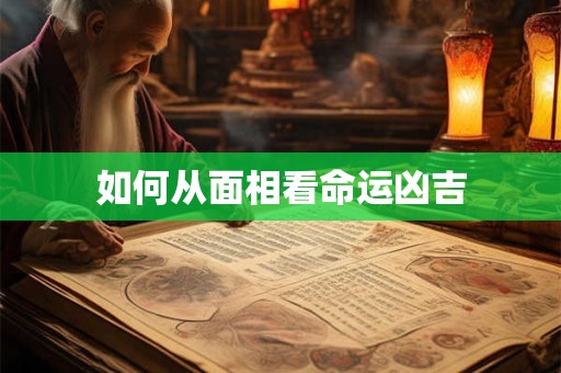 如何从面相看命运凶吉