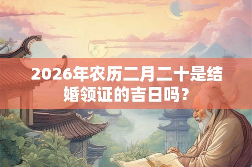 2026年农历二月二十是结婚领证的吉日吗？