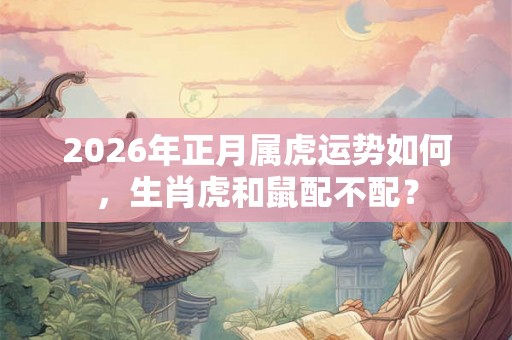 2026年正月属虎运势如何，生肖虎和鼠配不配？