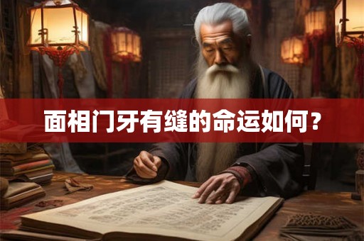 面相门牙有缝的命运如何？