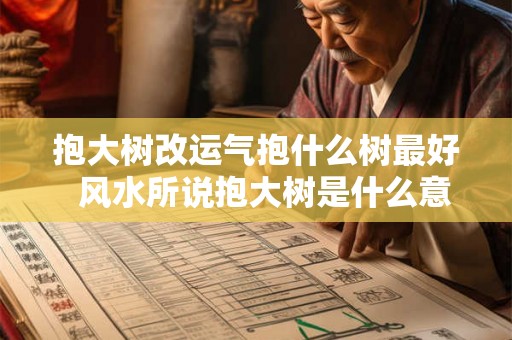 抱大树改运气抱什么树最好 风水所说抱大树是什么意思 抱大树改运气抱什么树最好 风水所说抱大树是什么意思