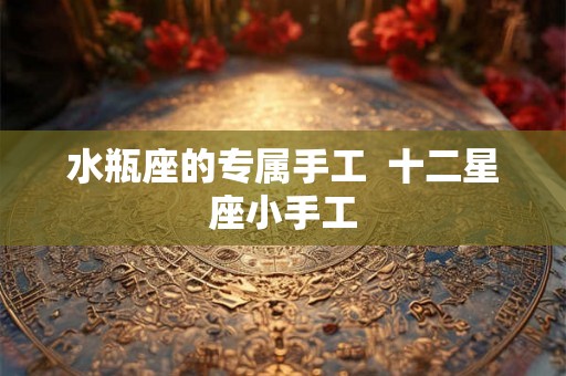 水瓶座的专属手工 十二星座小手工 水瓶座的专属手工 十二星座小手工