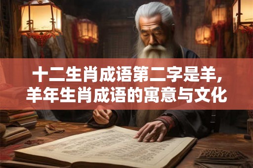 十二生肖成语第二字是羊,羊年生肖成语的寓意与文化内涵