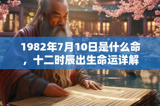 1982年7月10日是什么命，十二时辰出生命运详解