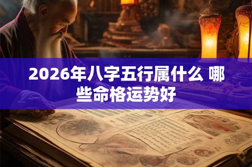 2026年八字五行属什么 哪些命格运势好