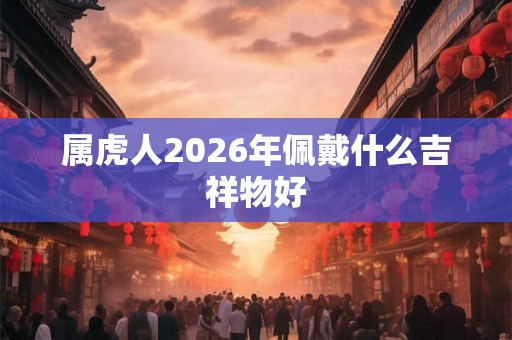 属虎人2026年佩戴什么吉祥物好