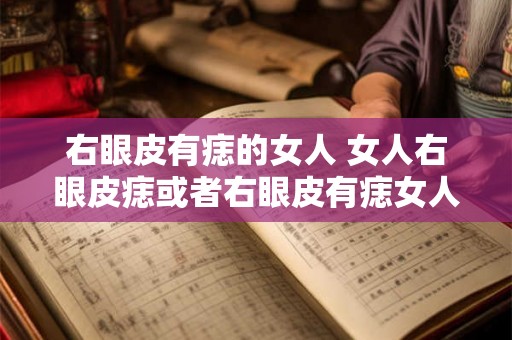 右眼皮有痣的女人 女人右眼皮痣或者右眼皮有痣女人 右眼皮有痣的女人 女人右眼皮痣或者右眼皮有痣女人