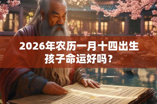 2026年农历一月十四出生孩子命运好吗？