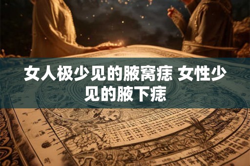 女人极少见的腋窝痣 女性少见的腋下痣
