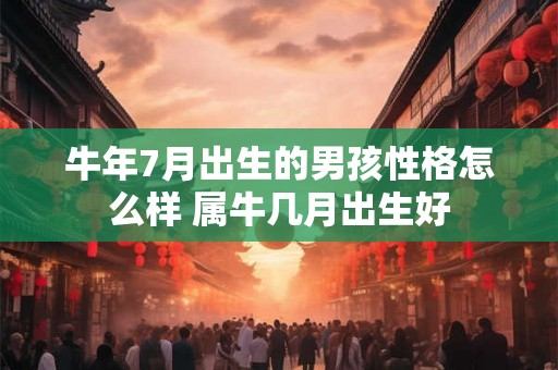 牛年7月出生的男孩性格怎么样 属牛几月出生好