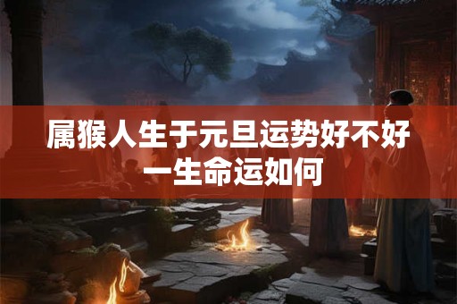 属猴人生于元旦运势好不好 一生命运如何