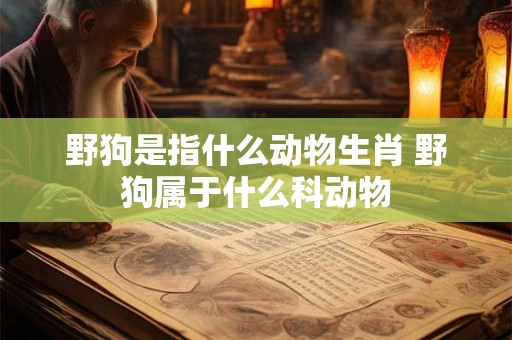 野狗是指什么动物生肖 野狗属于什么科动物