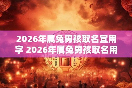 2026年属兔男孩取名宜用字 2026年属兔男孩取名用什么字 2026年属兔男孩取名宜用字 2026年属兔男孩取名用什么字