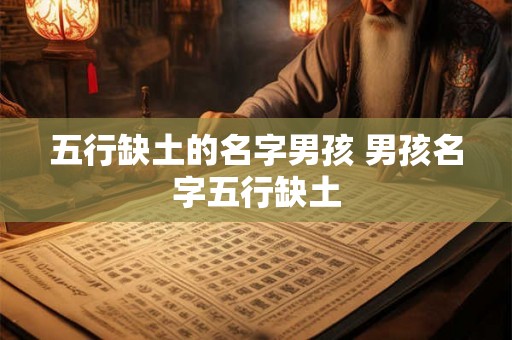 五行缺土的名字男孩 男孩名字五行缺土