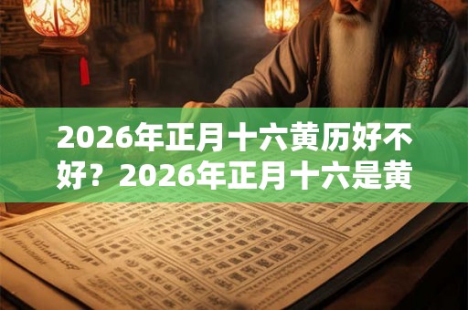 2026年正月十六黄历好不好?2026年正月十六是黄道吉日吗? 2026年正月十六黄历好不好?2026年正月十六是黄道吉日吗?