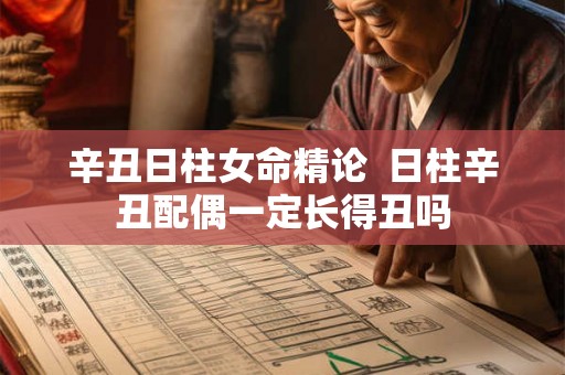 辛丑日柱女命精论  日柱辛丑配偶一定长得丑吗