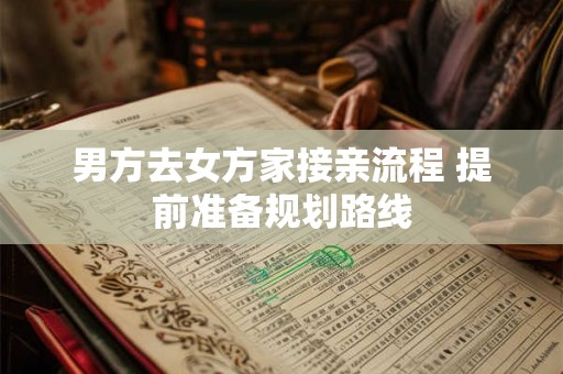 男方去女方家接亲流程 提前准备规划路线