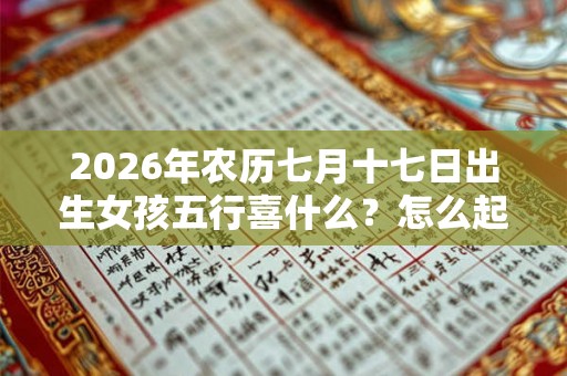 2026年农历七月十七日出生女孩五行喜什么?怎么起名? 2026年农历七月十七日出生女孩五行喜什么?怎么起名?