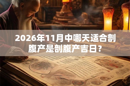 2026年11月中哪天适合剖腹产是剖腹产吉日？