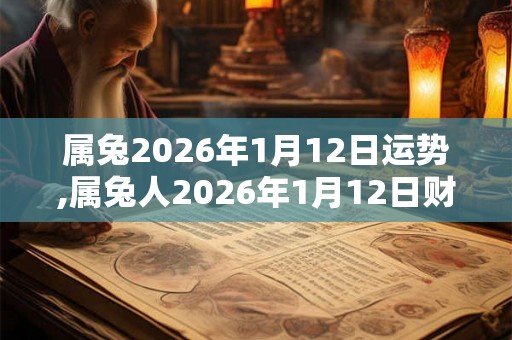 属兔2026年1月12日运势,属兔人2026年1月12日财运,生肖兔2026年1月12日运势