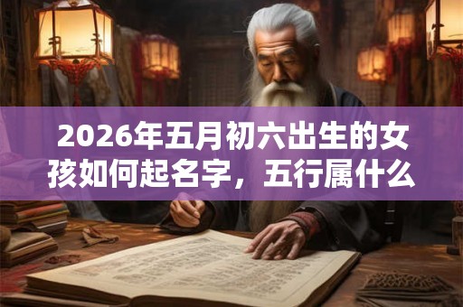 2026年五月初六出生的女孩如何起名字,五行属什么 2026年五月初六出生的女孩如何起名字,五行属什么