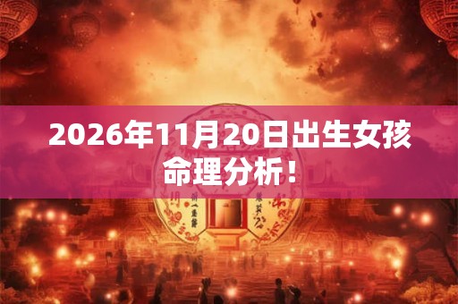 2026年11月20日出生女孩命理分析！