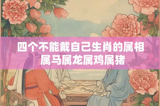 四个不能戴自己生肖的属相  属马属龙属鸡属猪