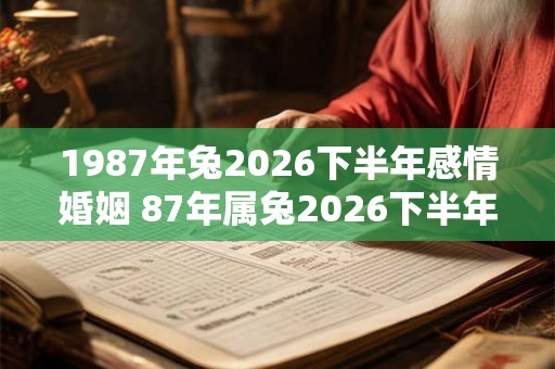 1987年兔2026下半年感情婚姻 87年属兔2026下半年婚姻幸福吗