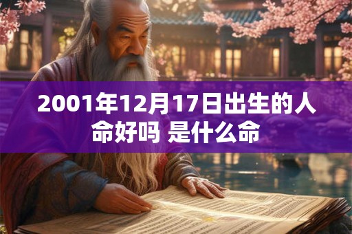 2001年12月17日出生的人命好吗 是什么命