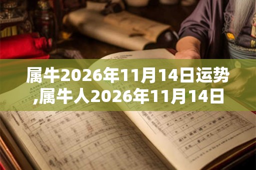 属牛2026年11月14日运势,属牛人2026年11月14日财运,生肖牛2026年11月14日运势 属牛2026年11月14日运势,属牛人2026年11月14日财运,生肖牛2026年11月14日运势