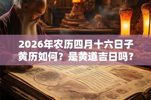 2026年农历四月十六日子黄历如何？是黄道吉日吗？