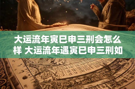 大运流年寅巳申三刑会怎么样 大运流年遇寅巳申三刑如何