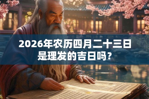 2026年农历四月二十三日是理发的吉日吗？