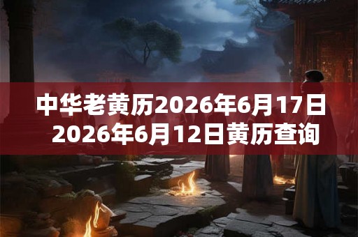 中华老黄历2026年6月17日  2026年6月12日黄历查询