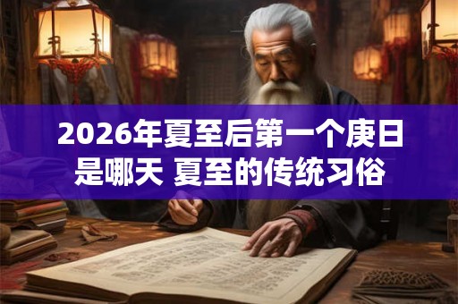 2026年夏至后第一个庚日是哪天 夏至的传统习俗