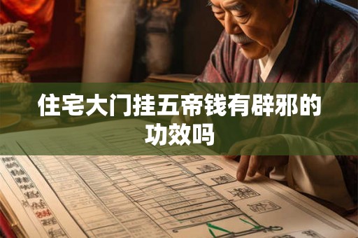 住宅大门挂五帝钱有辟邪的功效吗