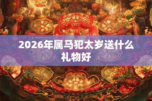2026年属马犯太岁送什么礼物好
