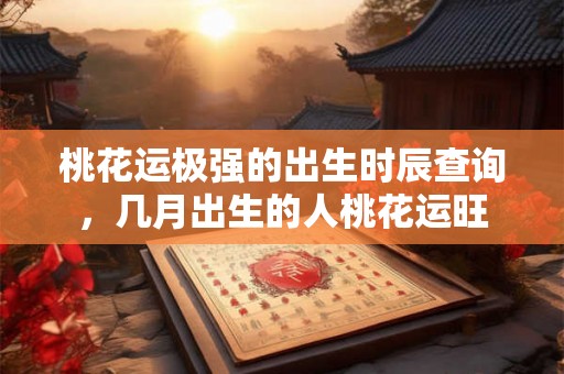 桃花运极强的出生时辰查询,几月出生的人桃花运旺 桃花运极强的出生时辰查询,几月出生的人桃花运旺