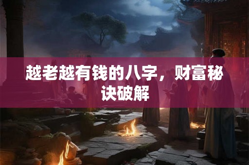 越老越有钱的八字，财富秘诀破解