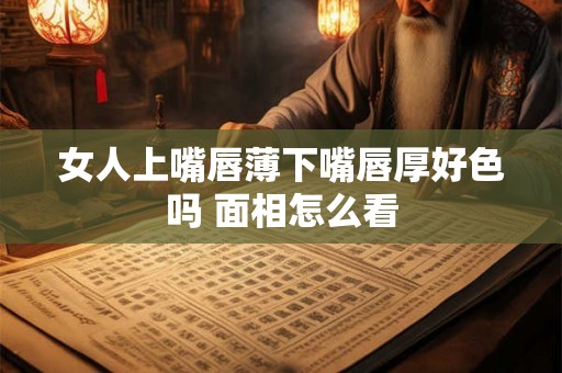 女人上嘴唇薄下嘴唇厚好色吗 面相怎么看