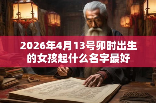 2026年4月13号卯时出生的女孩起什么名字最好