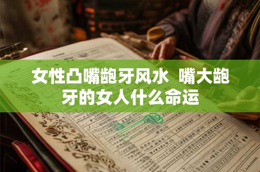 女性凸嘴龅牙风水  嘴大龅牙的女人什么命运