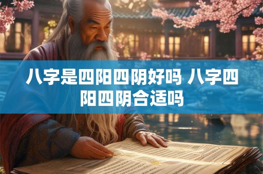 八字是四阳四阴好吗 八字四阳四阴合适吗