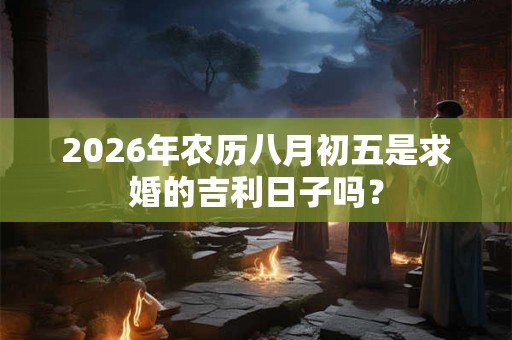 2026年农历八月初五是求婚的吉利日子吗？