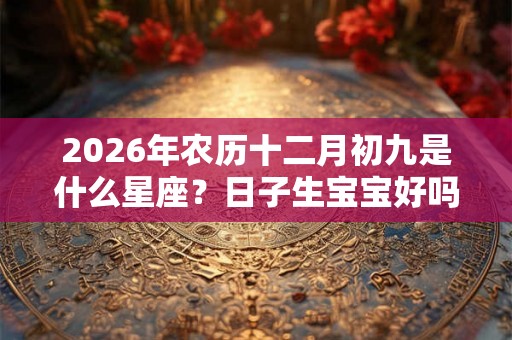 2026年农历十二月初九是什么星座？日子生宝宝好吗？